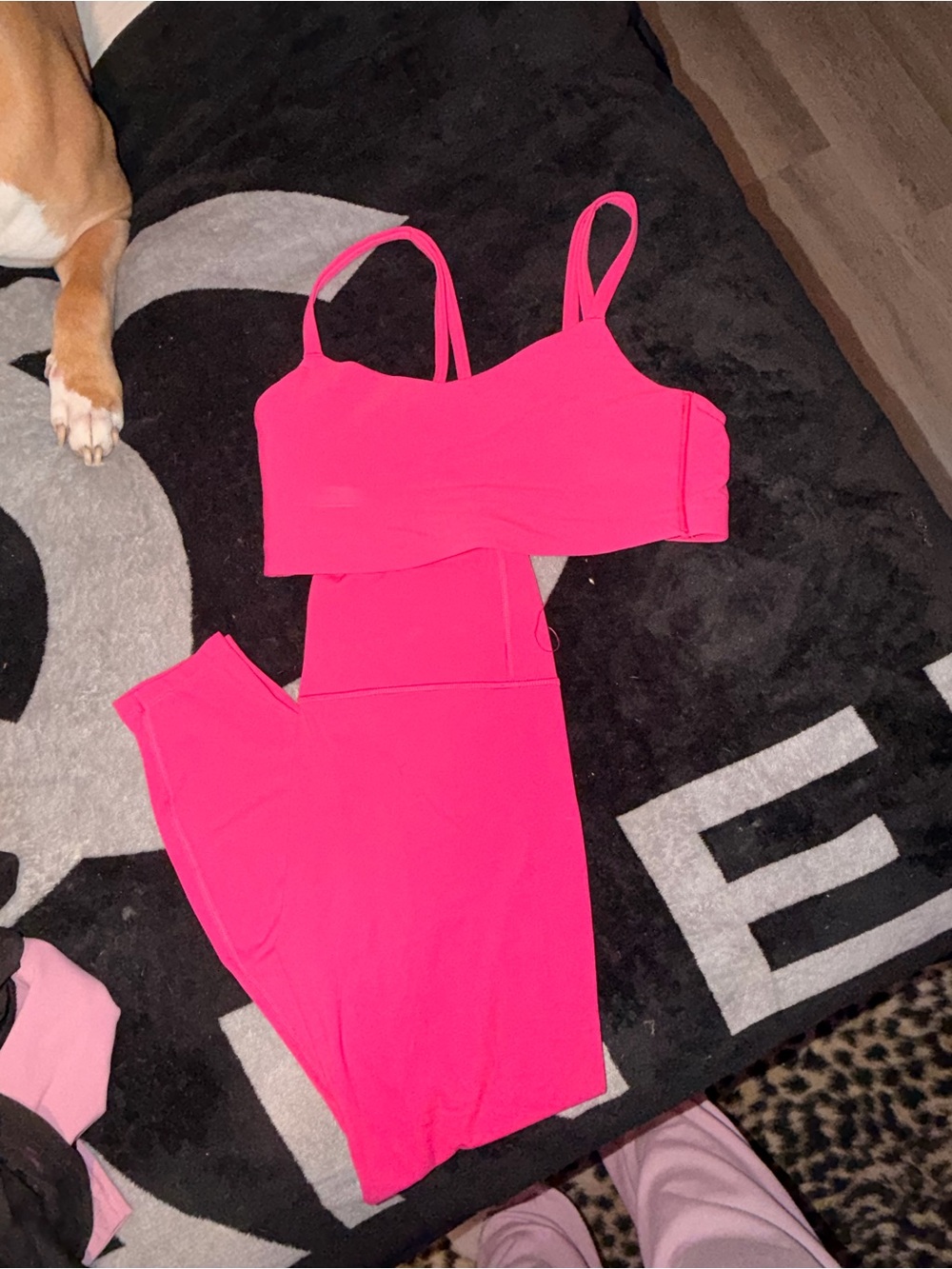 Neon Pink Active Two-Piece Set